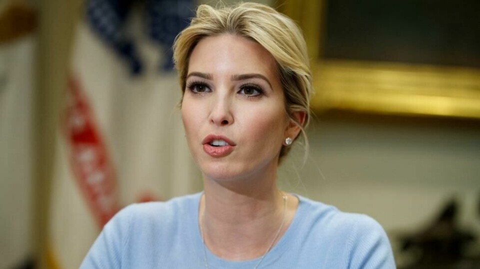 Ivanka Trump tar sin fra til forsvar i et nytt intervju. Foto: AP Photo/Evan Vucci