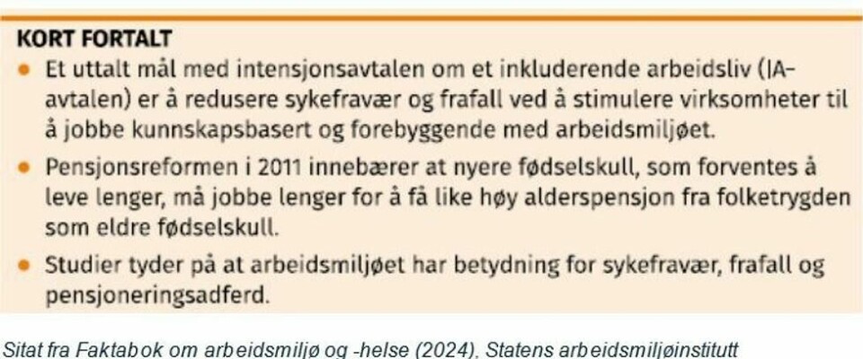 Myten om tapte årsverk ved sykefravær