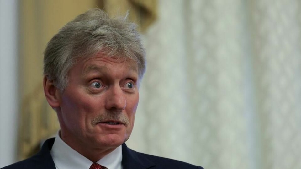Talsmann for Kreml, Dimirij Peskov, var en av de som hadde håpet på et annet utfall i det franske valget. Foto: REUTERS/Anton Vaganov/Pool/NTB