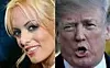 Hysj-penger betalt til Stormy Daniels skaper problemer for USAs president Donald Trump. Foto: Ethan Miller and Olivier Douliery / various sources / AFP / NTB Scanpix