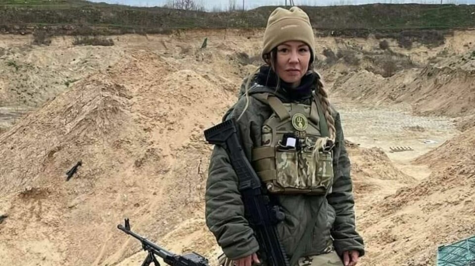 Sandra Andersen Eira (35) fra Finnmark er fremmedkriger i Ukraina og kjemper mot de russiske styrkene.