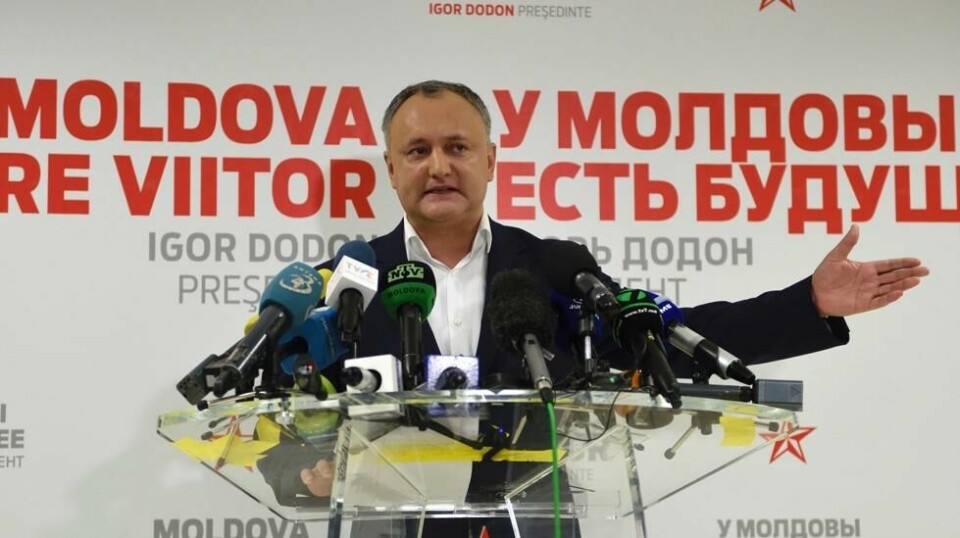 TIL MOSKVA: Noe det første Moldovas nyvalgte president Igor Dodon vil gjøre, er å sette seg på flyet til Moskva for å gjenopprette gode forbindelser.