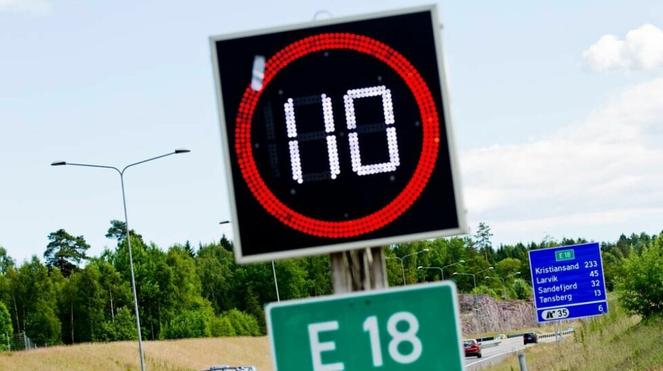 Kopstad-Gulli på E18 i Vestfold er blant strekningene som har fått økt hastighet til 110 km/t. Nå vil samferdselsministeren åpne for å øke fartsgrensen på flere veistrekninger.