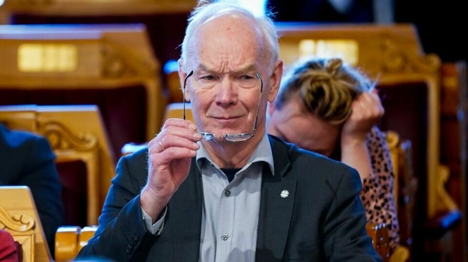 Per Olaf Lundteigen (Sp) er snart på vei ut av Stortinget. Foto: Terje Pedersen / NTB