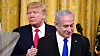 Daværende president Trump og statsminister Netanyahu. Trump gav Israel flere diplomatiske seire. Foto: MANDEL NGAN / AFP