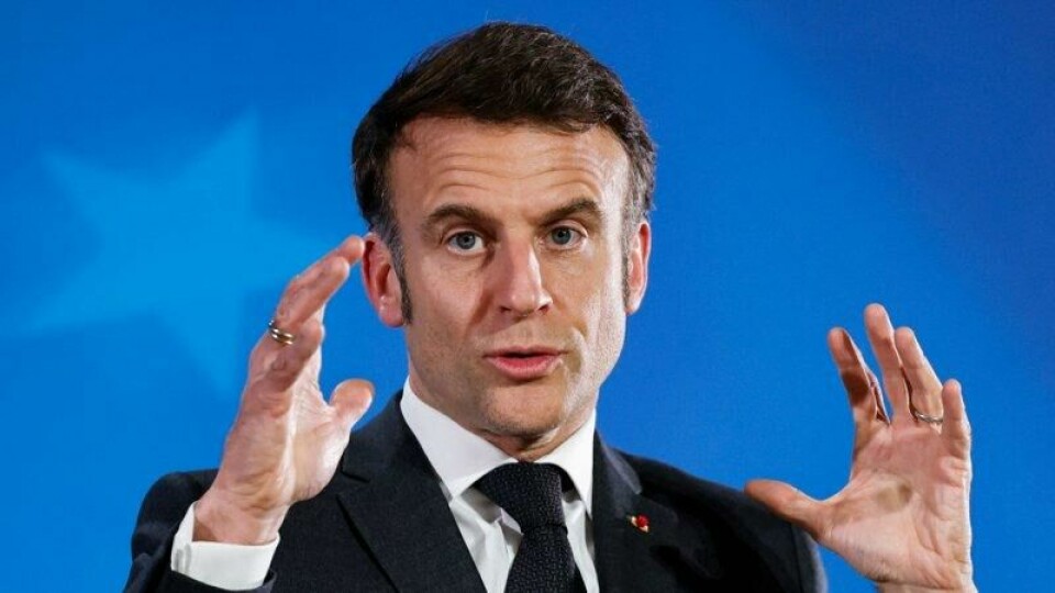 Frankrikes president Emmanuell Macron ber Europa om å handle innad i eget kontinent.