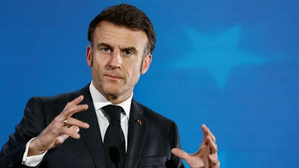 Frankrikes president Emmanuel Macron deltok i det ekstraordinære toppmøtet for EUs ledere for å diskutere Ukraina og europeisk forsvar forrige uke.