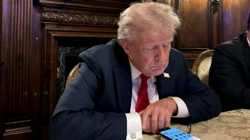 Donald Trump i samtale med Elon Musk på X.