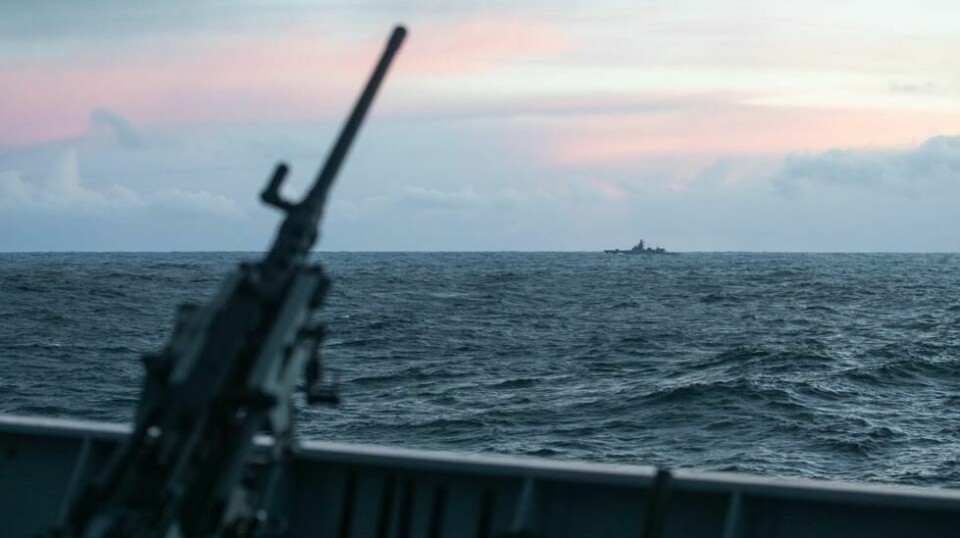 Den Russiske fregatten Admiral Gorshkov.