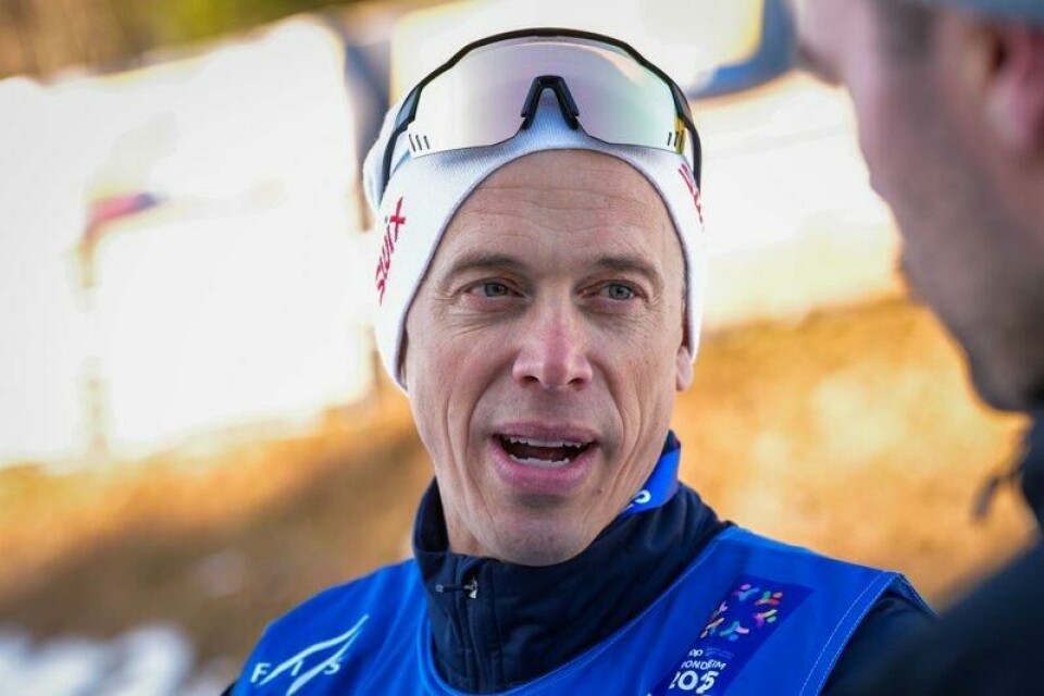 NRKs langrennsekspert Fredrik Aukland under ski-VM i Trondheim i vinter. NRKs langrennsekspert Fredrik Aukland under ski-VM i Trondheim i vinter. Foto: Lise Åserud / NTB
