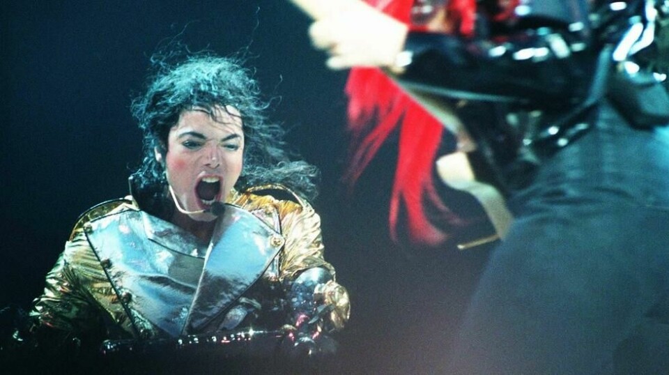 Michael Jackson fotografert i 1999 på Oslo-konsert.