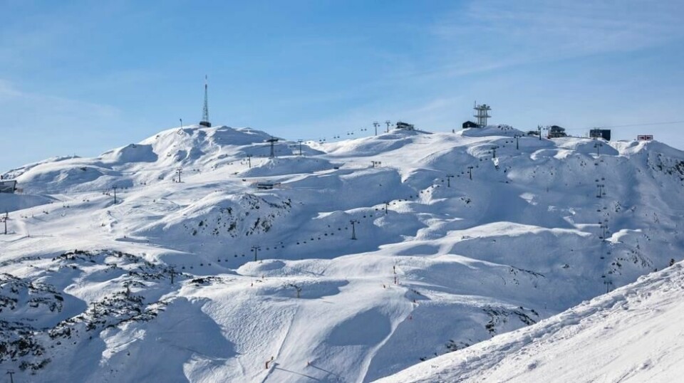 Skiheisene rundt Galzig-fjellet i Lechtal-alpene nær St Anton, Østerrike