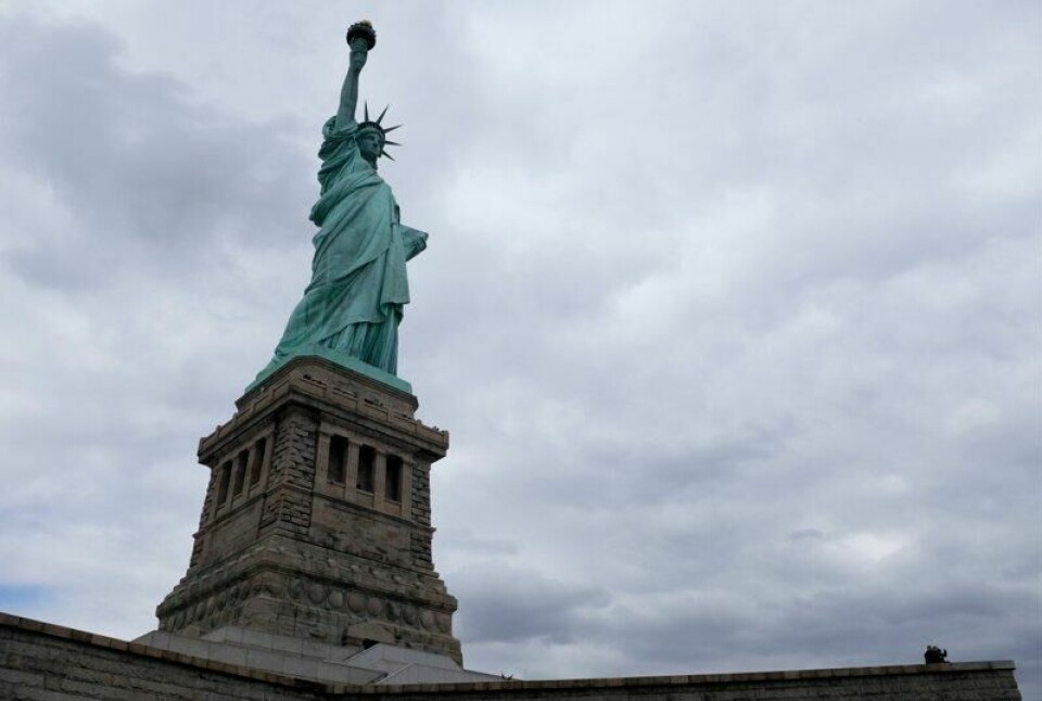USA under Donald Trump fortjener ikke lenger å være vertsland for Frihetsgudinnen, mener fransk politiker.