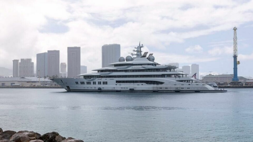 Luksusyachten Amadea antas å egentlig tilhøre den russiske oligarken Sulejman Kerimov. Luksusyachten Amadea antas å egentlig tilhøre den russiske oligarken Sulejman Kerimov. Foto: Eugene Tanner / AFP / NTB