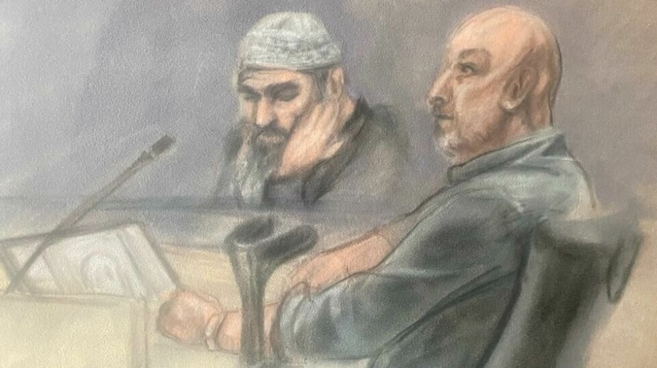 Samir Eid Aiad Alnahhal vitner i straffesaken mot Zaniar Matapour i rettssal 250 i Oslo tinghus. Zaniar Matapour er tiltalt for grov terror etter at han åpnet ild utenfor Per på hjørnet og London pub i Oslo natt til 25. juni 2022.