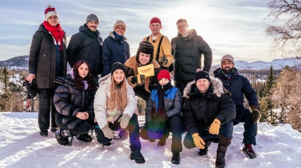 Her er deltakerne i Påskekrimlekene. F.v. Anette Trettebergstuen, Kåre Magnus Bergh, Kristine Grændsen, Ole Henry Snildalsli, Henrik Asheim, Mari Bella, Rikke Isaksen, Markus Neby (programleder), Lena Kristin Ellingsen, Esben Selvig og Arman Surizehi.