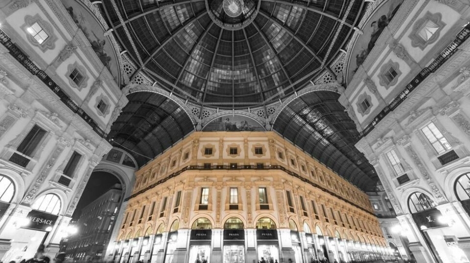 GALLERIET: Milano er kjent for sitt imponerende galleria, som også huser andre hemmeligheter – som et hotell i luksusklassen. (Foto: Hotellet)