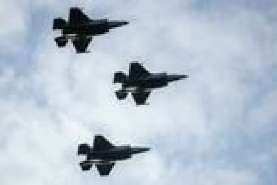 Norske F-35 jagerfly på Rygge militære flyplass i Østfold. Foto: Håkon Mosvold Larsen / NTB scanpix Norske F-35 jagerfly på Rygge militære flyplass i Østfold. Foto: Håkon Mosvold Larsen / NTB scanpix