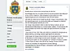 Helen historien blir delt på politiets Facebook-side. Faksimile: Facebook.