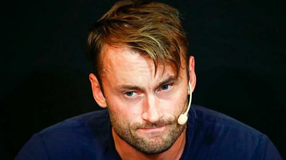Petter Northug under pressekonferanse i Trondheim der han uttaler seg om hendelsen der han er siktet for kjøring i høy hastighet, kjøring i ruspåvirket tilstand og oppbevaring av narkotika.