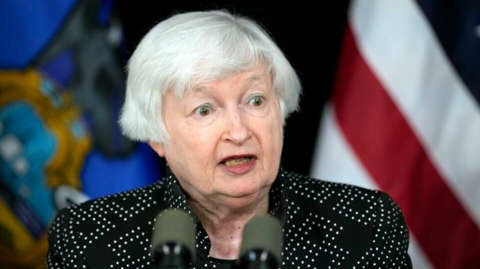 USAs finansminister Janet Yellen kunngjorde mandag nye amerikanske sanksjoner mot islamistgruppa Hamas. Foto: Matt Rourke / AP / NTB