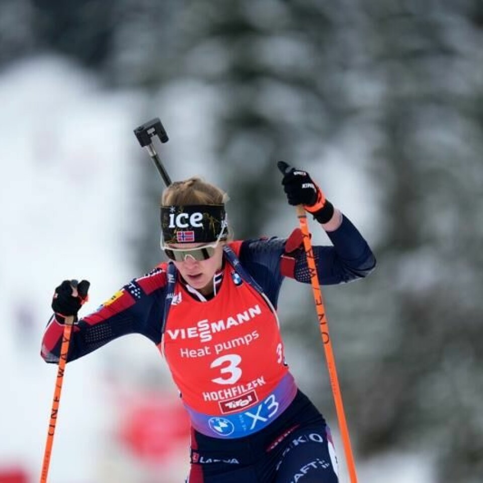 Det skar seg på siste skyting for Karoline Knotten på jaktstarten.