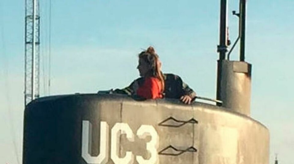 HJEMMELAGET UBÅT: Bildet av den hjemmebygde ubåten til Peter Madsen ble tatt samme kveld han tok med seg Kim Wall om bord.
