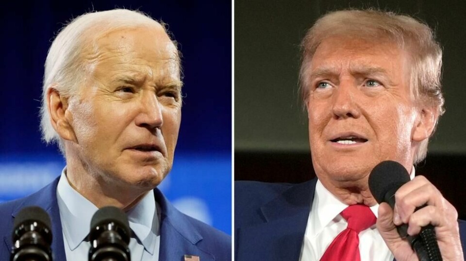 Valgdebatter mellom de to kandidatene Joe Biden og Donald Trump rykker nærmere. Foto: AP / NTB
