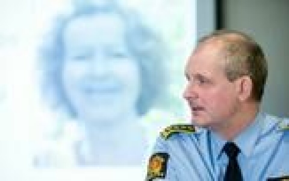 Politiinspektør Tommy Brøske informerer om etterforskningen etter at Anne-Elisabeth Falkevik Hagen, kona til en av Norges rikeste menn, som antas å ha blitt bortført. Politiinspektør Tommy Brøske informerer om etterforskningen etter at Anne-Elisabeth Falkevik Hagen, kona til en av Norges rikeste menn, som antas å ha blitt bortført. Foto: Vidar Ruud / NTB scanpix