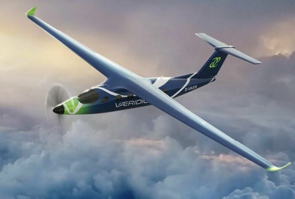 Planlagt Microliner: De lange vingene dominerer Microliner-flyet til det tyske oppstartsselskapet Væridion. Planlagt Microliner: De lange vingene dominerer Microliner-flyet til det tyske oppstartsselskapet Væridion. Foto: Væridion