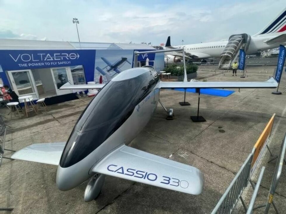 Cassio har ingenting å gjøre med klokker eller kalkulatorer, men er et elektrisk fly som kan koble til forbrenningsmotoren dersom avstanden på flyreisen må økes. Cassio har ingenting å gjøre med klokker eller kalkulatorer, men er et elektrisk fly som kan koble til forbrenningsmotoren dersom avstanden på flyreisen må økes. Foto: VoltAero