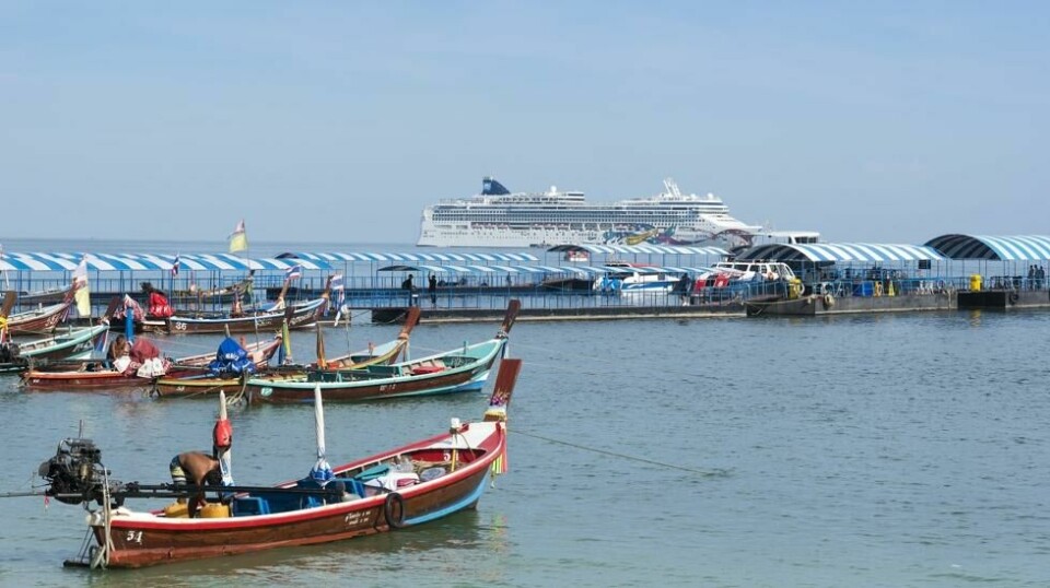 Patong på Phuket skal få hard konkurranse som eksklusiv cruiseterminal fra Koh Samui som skal bygges ut for å komme på topp 10-listen over verdens beste cruisedestinasjoner. Her er Norwegian Jewel på besøk ved cruiseterminalen i Patong.