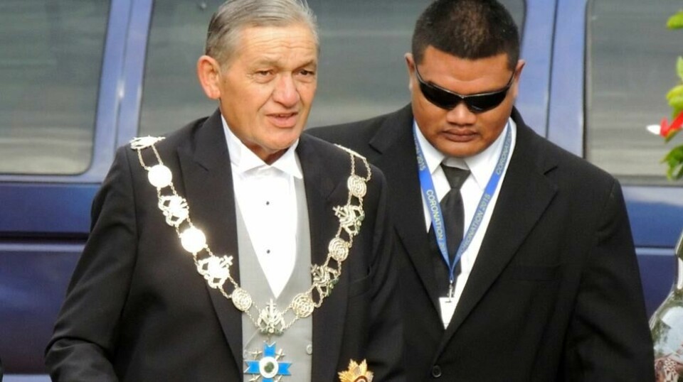 New Zealands maori-konge Tuheitia (t.v.) er død, 69 år gammel. Her er han fotografert i 2015. Foto: Linny Folau / Magangi Tonga via AP / NTB
