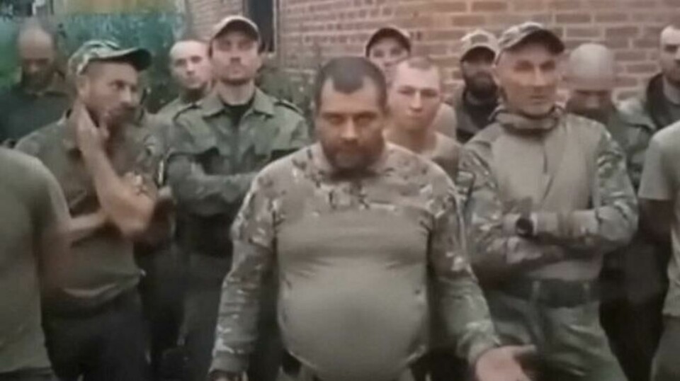 Bilde fra en video som ble delt 28. juni av den russiske kampanjegruppen Gulagu.net. Videoen viser soldater fra en Storm-Z-tropp som forklarer at de ikke lenger vil kjempe i Ukraina i protest mot hvordan de blir behandlet.