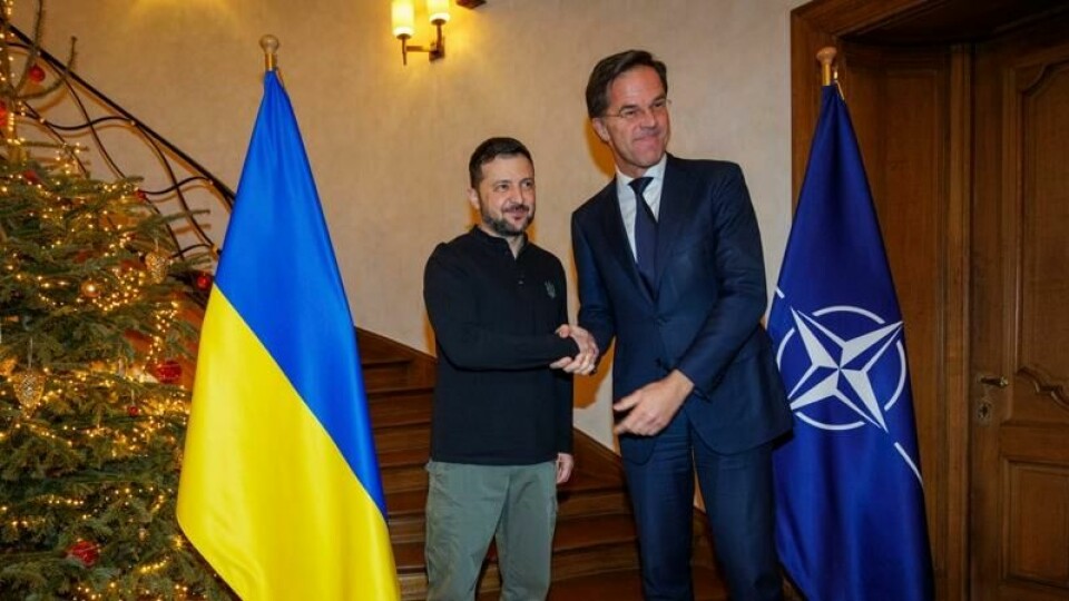 Natos generalsekretær Mark Rutte tok imot Ukrainas president Volodymyr Zelenskyj i Brussel onsdag.
