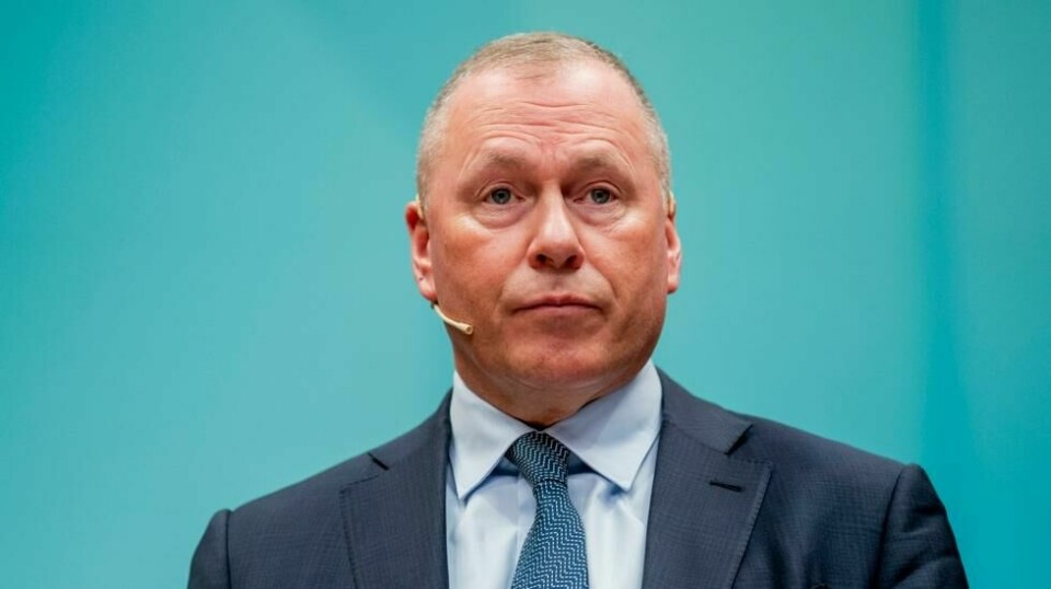 Administrerende direktør Nicolai Tangen i Oljefondet, her i forbindelse med presentasjonen av fondets nøkkeltall for 2023.