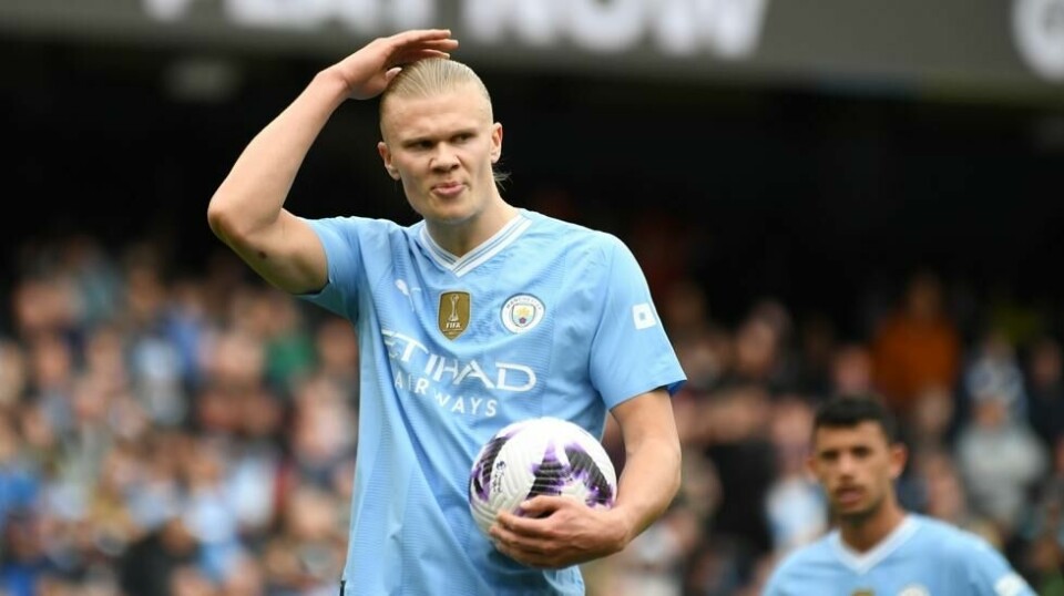 Erling Braut Haaland scoret for Manchester City lørdag. Foto: Rui Vieira / AP Photo / NTB