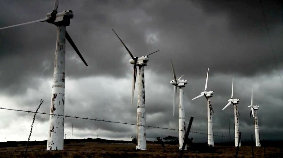 I dokumentarfilmen Planet of the Humans brukes en forlatt vindmøllepark i California som et eksempel på de negative konsekvensene ved fornybar energi.