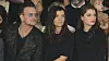 Paule Hewson, bedre kjent som Bono, sammen med kona Ali Hewson og datteren Eve Hewson under en moteoppvisning i 2014.