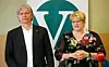 Ola Elvestuen og Trine Skei Grande under Venstres oppsummerende sommerpressekonferanse. Foto: Lise Åserud / NTB scanpix
