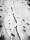 Foto av den enorme operasjonen 6. juni 1944 sett fra luften. Foto: AFP / NTB scanpix.