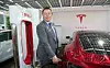 Tesla-sjef Elon Musk tenker ikke å stoppe ved personbiler. Hans store plan er elektrifisering av alle typer kjøretøy. Foto: David Rawcliffe/Scanpix
