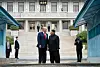 Donald Trump har møtt Nord-Koreas leder Kim Jong Un ved flere anledninger. Her under et besøk til den demilitariserte sonen i Panmunjom da han satt som president i 2019. Foto: Erin Schaff / The New York Times
