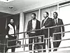 Martin Luther King Jr. (2. fra høyre) med andre borgerrettsaktivister på balkongen til Lorraine Motel i Memphis 3. april 1968. Scanpix/AP.