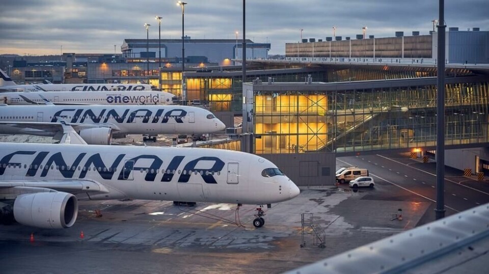Finnair på Helsinki Lufthavn