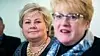 Statsminister Erna Solberg (H) og Venstre-leder Trine Skei Grande.