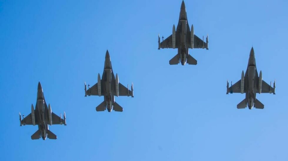 Ukraina vil snart få F-16-jagerfly fra Nederland, sier landets avtroppende forsvarsminister. Illustrasjonsfoto: Håkon Mosvold Larsen / NTB