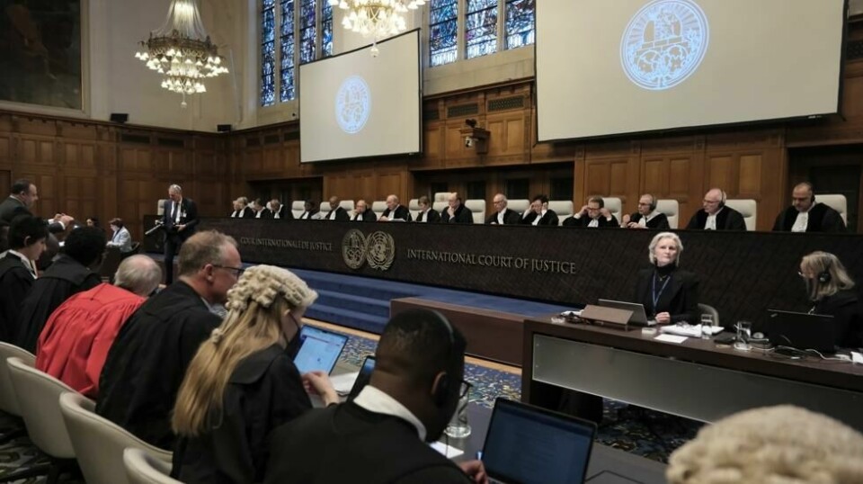 Fredag er det Israel som får komme til orde i Den internasjonale domstolen i Haag. Sør-Afrika, som har anlagt sak mot Israel, utredet torsdag for hvorfor de mener israelske myndigheter har skyld i et folkemord på Gazastripen. Foto: Patrick Post / AP / NTB