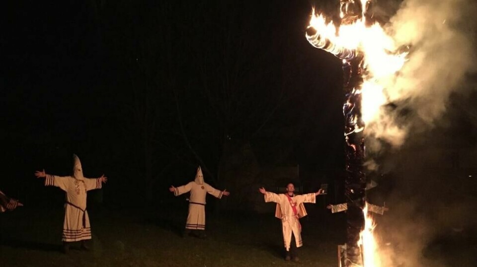 Ku Klux Klan var bare noen av de ekstreme miljøene Aase oppsøkte i løpet av sitt arbeid.
