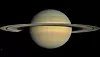 Saturn i all sin prakt sett av Cassini. Foto: Nasa